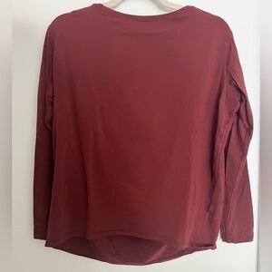 Lululemon Back in Action Long-Sleeve Shirt (in RED)